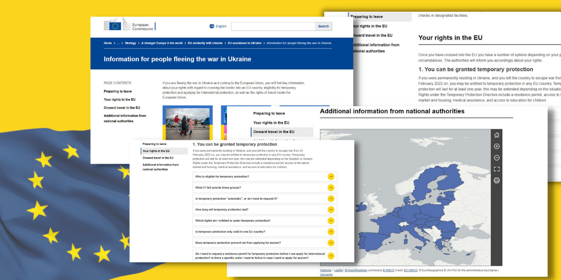 EE – Ουκρανία: Ιστοσελίδα για τους πολίτες που προσπαθούν να ξεφύγουν από τον πόλεμο