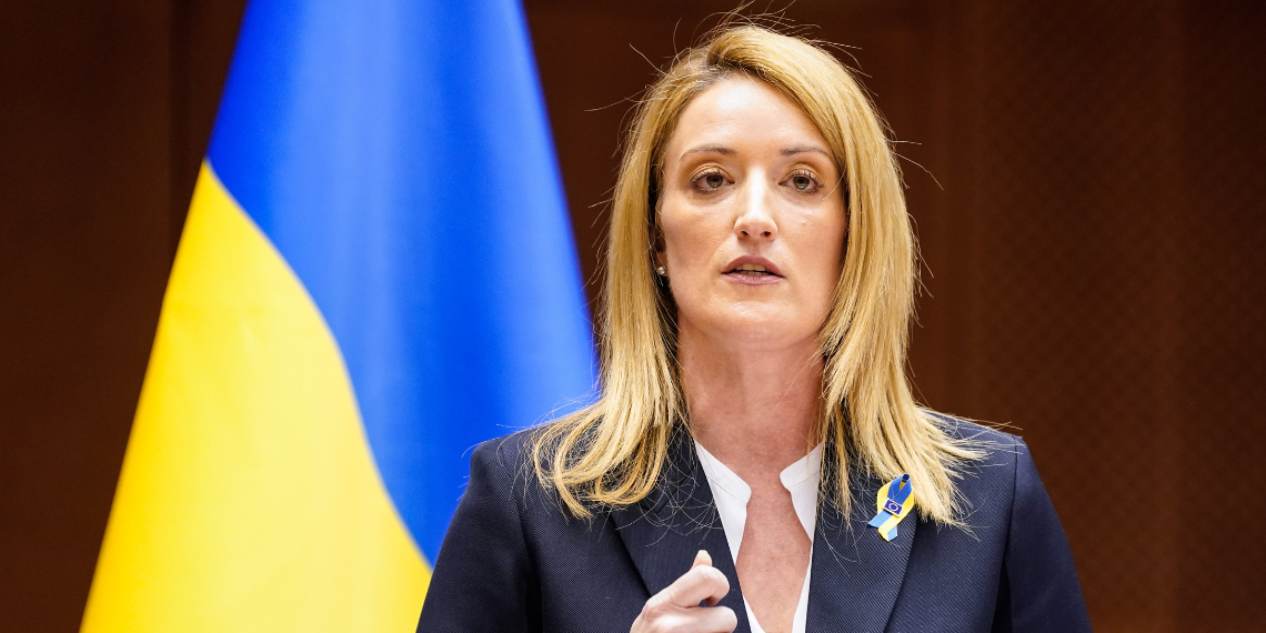 Roberta Metsola: Είμαστε εδώ στην μελανή σκιά που ρίχνει ο πόλεμος του Putin