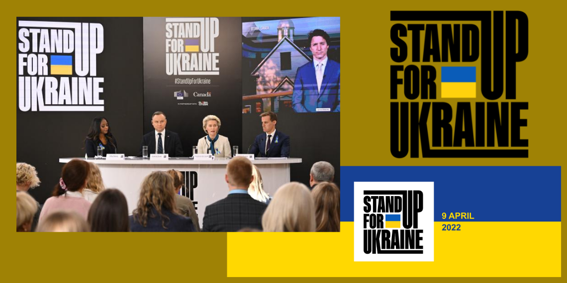 #StandUpforUkraine: Συγκεντρώθηκαν 9,1 δισ. ευρώ για τους πρόσφυγες της Ουκρανίας