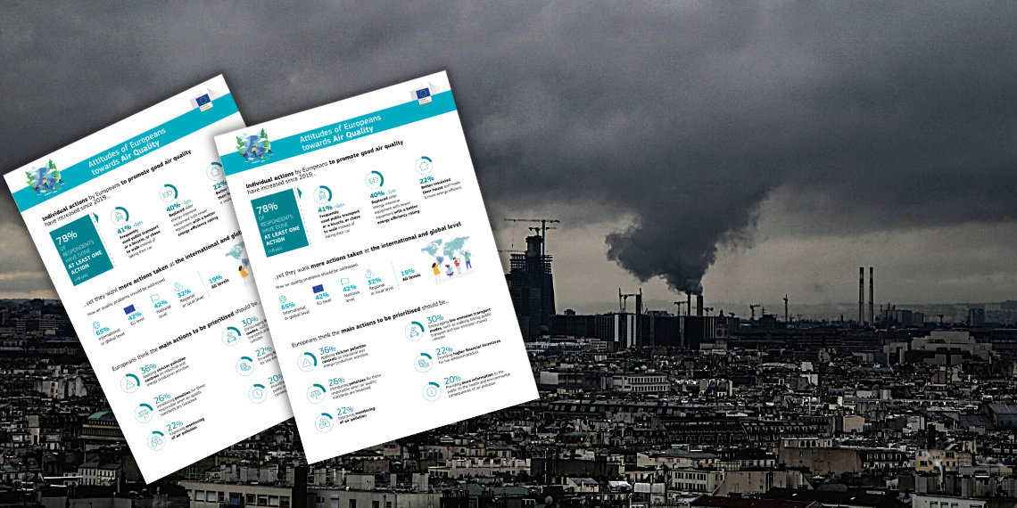 Οι Ευρωπαίοι ανησυχούν -αλλά και δεν αισθάνονται ενημερωμένοι- για την ποιότητα του αέρα