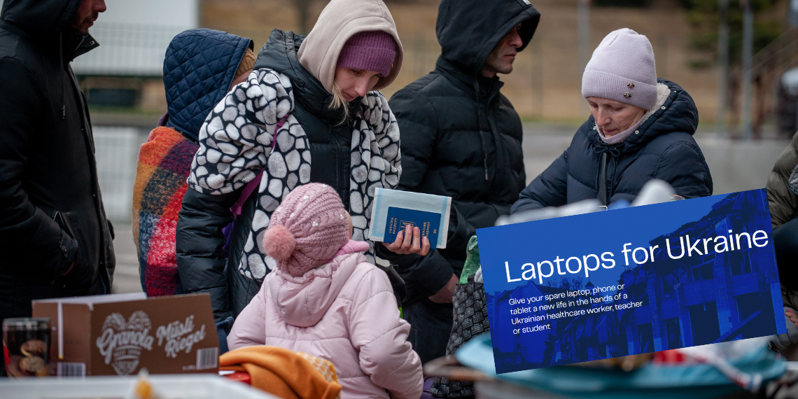 #LaptopsforUkraine… Η Ουκρανία χρειάζεται τη βοήθειά σου για να παραμείνει συνδεδεμένη