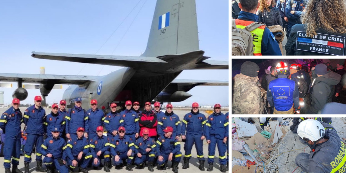 ΕΕ: 1.180 διασώστες στην Τουρκία μέσω του Μηχανισμού Πολιτικής Προστασίας