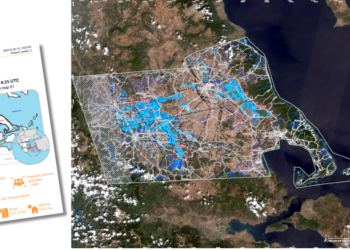 Οι εκτεταμένες πλημμύρες στη Θεσσαλία μέσα από τον Copernicus
