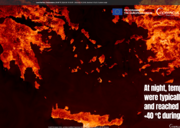 Copernicus: Πρώιμος καύσωνας στην Ελλάδα με θερμοκρασίες που έφτασαν πολύ πάνω από +40°C