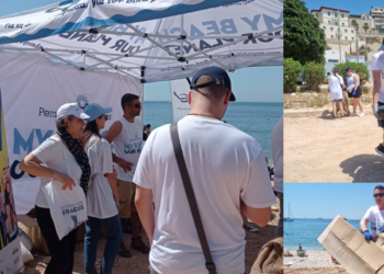 Το Europe Direct στον καθαρισμό της παραλίας Βοτσαλάκια με την Περιβαλλοντική Οργάνωση iSea