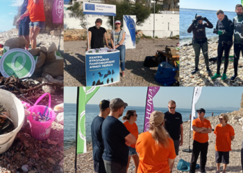 To Europe Direct Piraeus και η ZERO HERO The Initiative διοργάνωσαν καθαρισμό στην παραλία της Φρεαττύδας