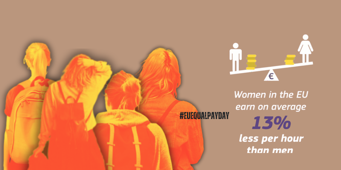 #EUEQUALPAYDAY: Οι γυναίκες κερδίζουν μόλις 0,87 ευρώ για κάθε 1 ευρώ που κερδίζει ένας άνδρας!