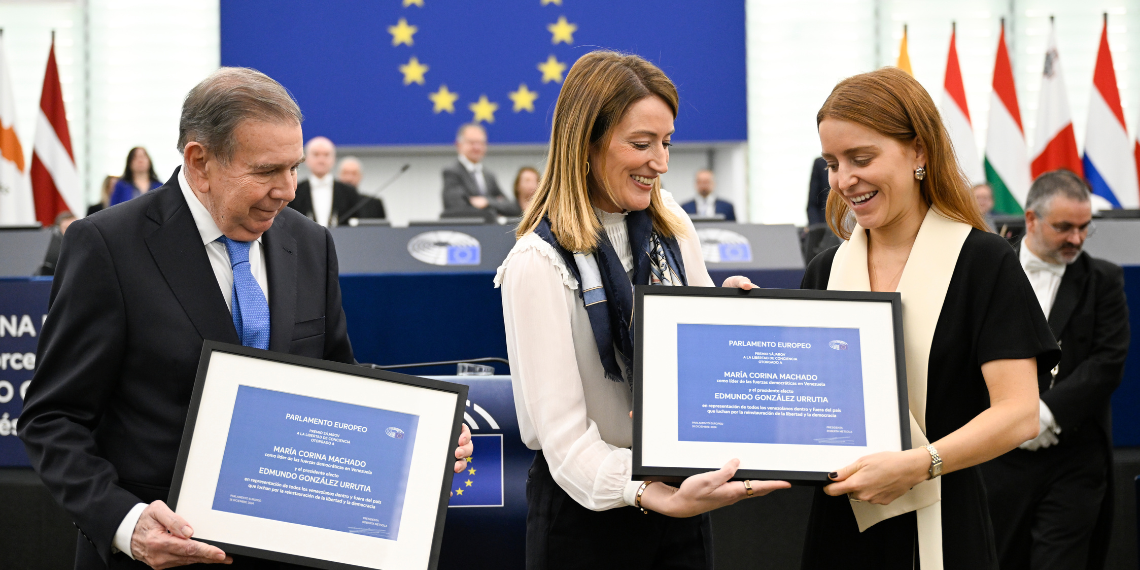 Ευρωκοινοβούλιο: Το Βραβείο Ζαχάρωφ 2024 στους Edmundo González Urrutia και María Corina Machado